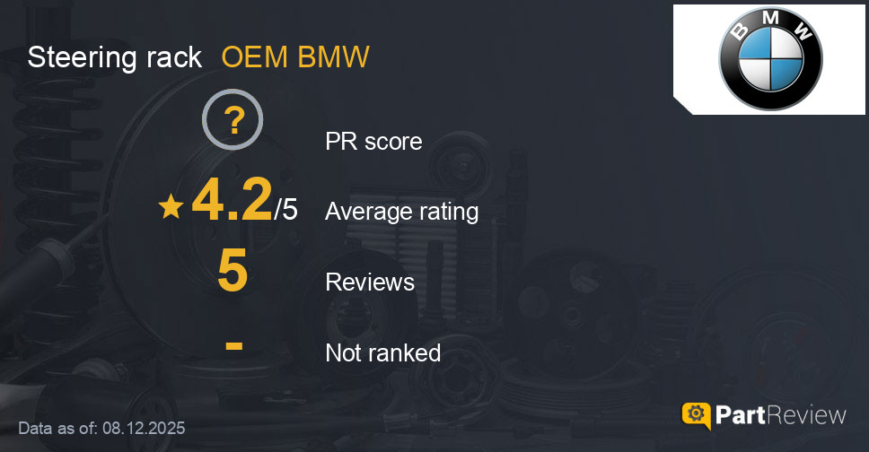 Reviews of OEM BMW steering rack