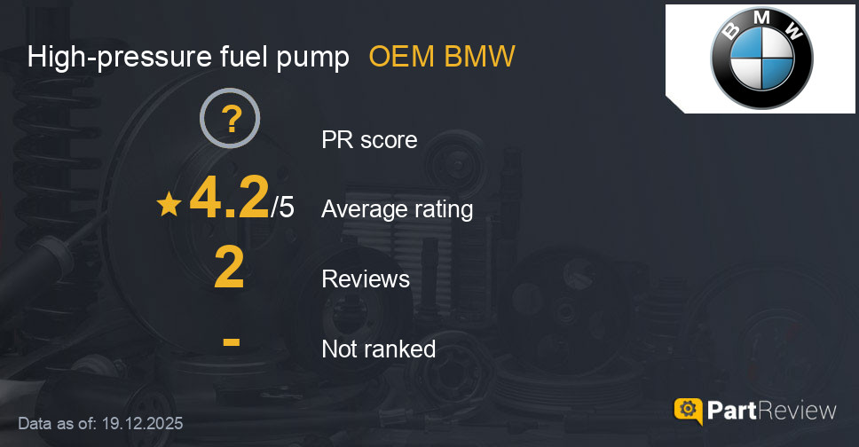 Reviews of OEM BMW high-pressure fuel pump