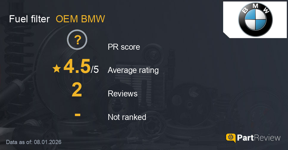 Reviews of OEM BMW fuel filter