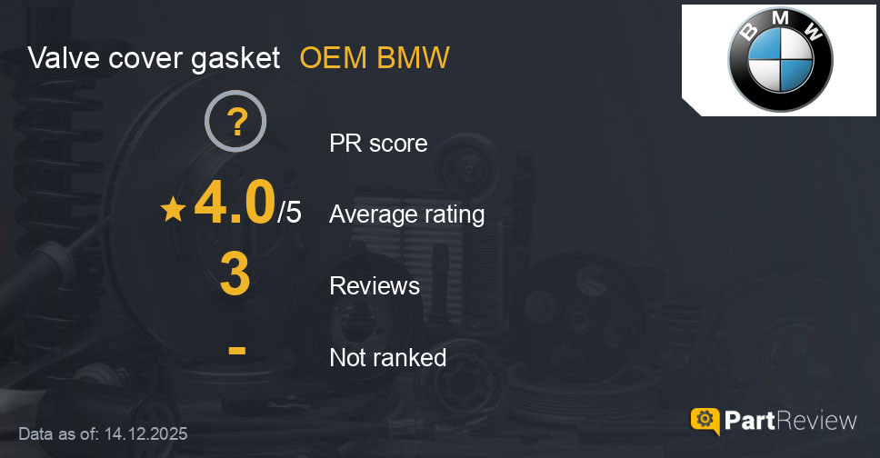 Reviews of OEM BMW valve cover gasket