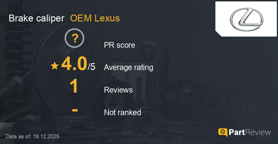 Reviews of OEM Lexus brake caliper