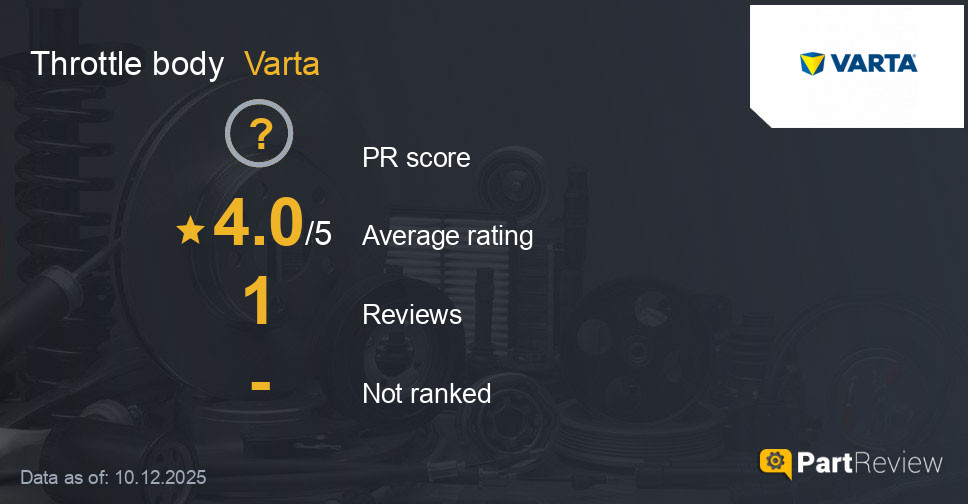 Reviews of Varta throttle body