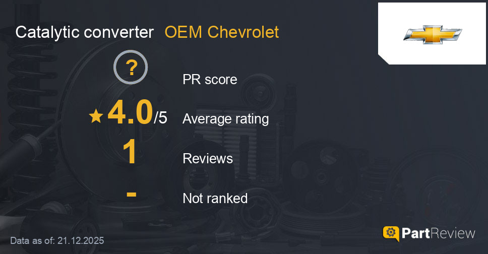 Reviews of OEM Chevrolet catalytic converter