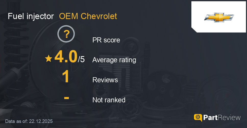 Reviews of OEM Chevrolet fuel injector