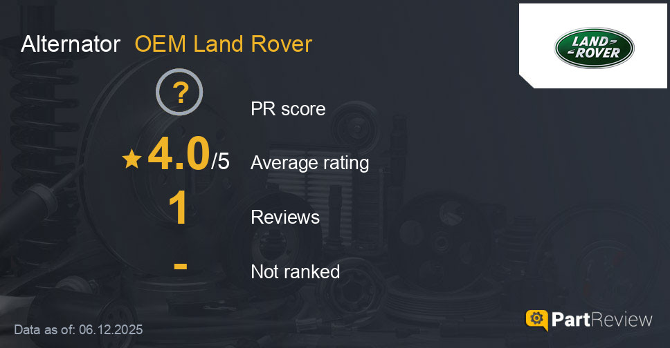 Reviews of OEM Land Rover alternator