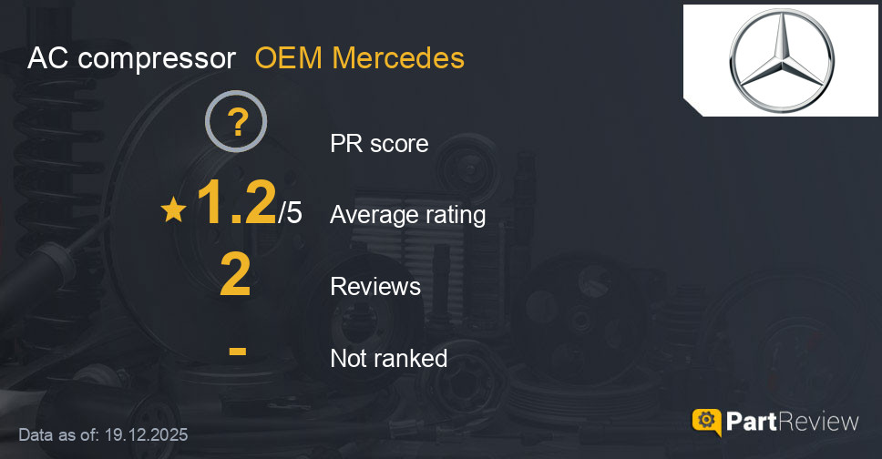 Reviews of OEM Mercedes AC compressor