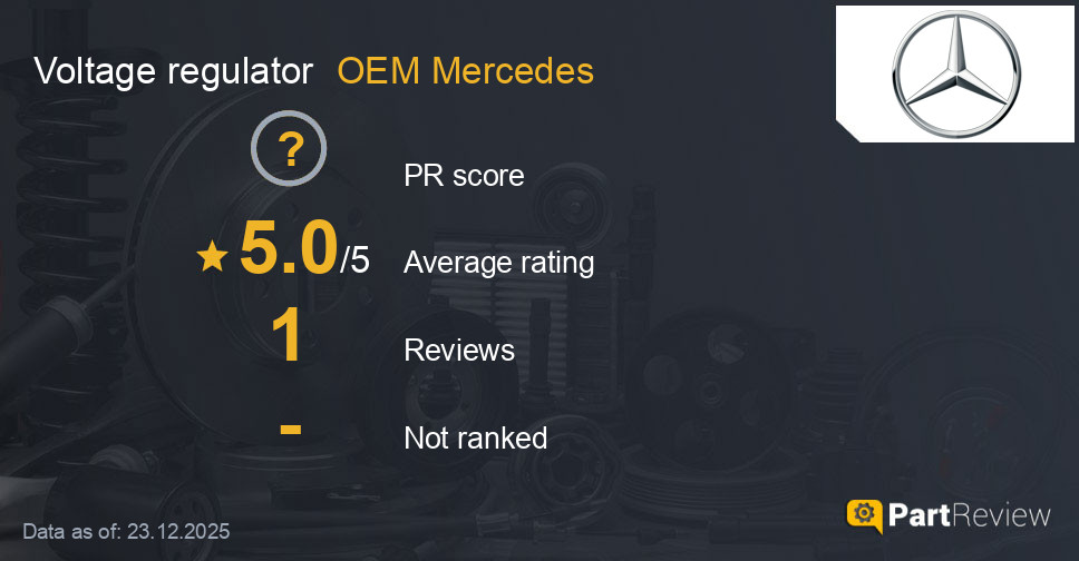 Reviews of OEM Mercedes voltage regulator