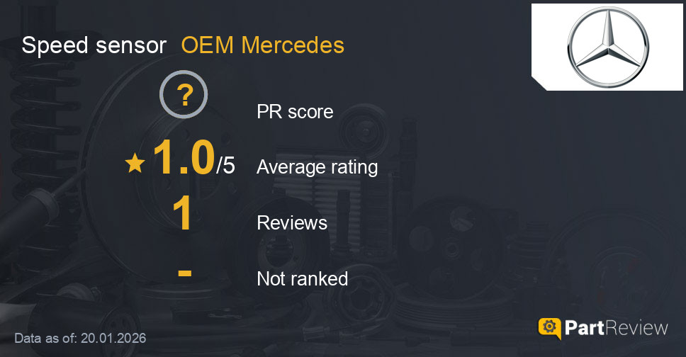 Reviews of OEM Mercedes speed sensor