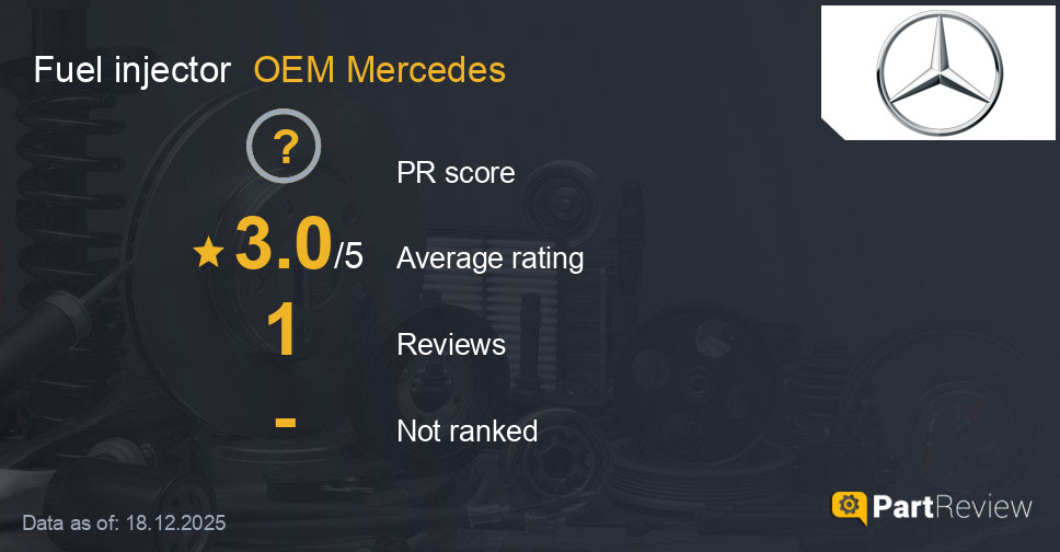Reviews of OEM Mercedes fuel injector