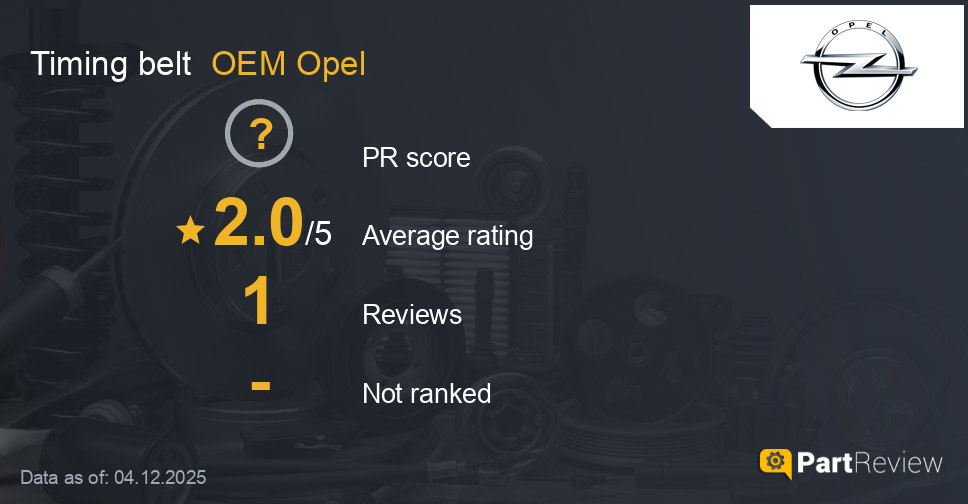Reviews of OEM Opel timing belt