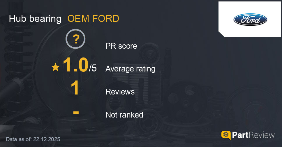 Reviews of OEM FORD hub bearing