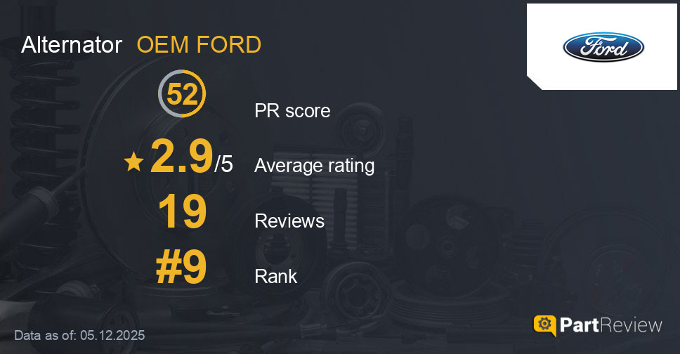 Reviews of OEM FORD alternator