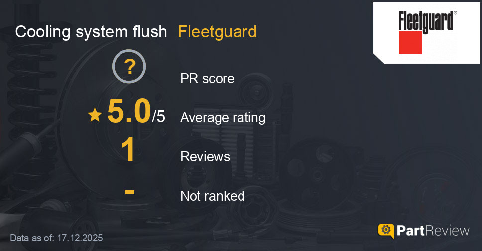 Reviews of Fleetguard cooling system flush