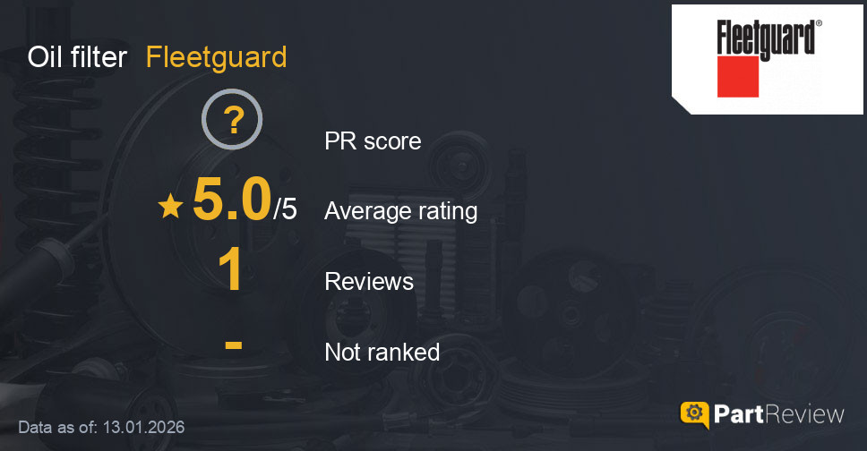 Reviews of Fleetguard oil filter