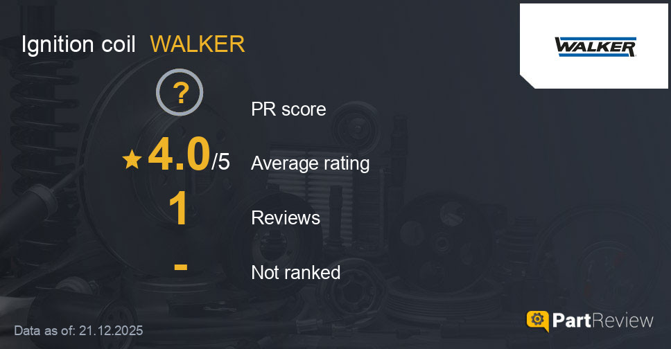Reviews of WALKER ignition coil