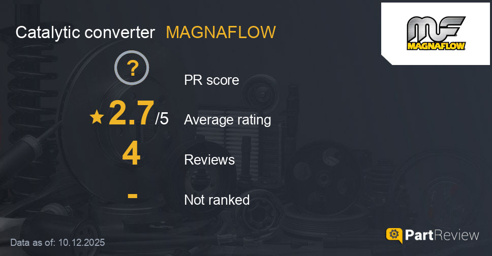 Reviews of MAGNAFLOW catalytic converter