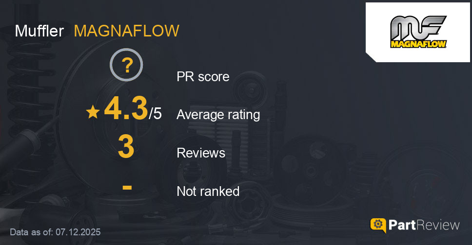 Reviews of MAGNAFLOW muffler