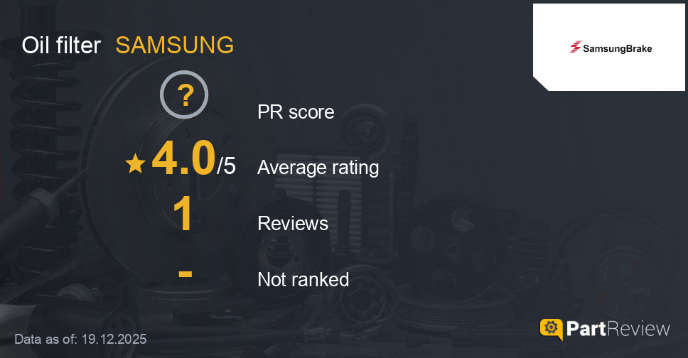 Reviews of SAMSUNG oil filter