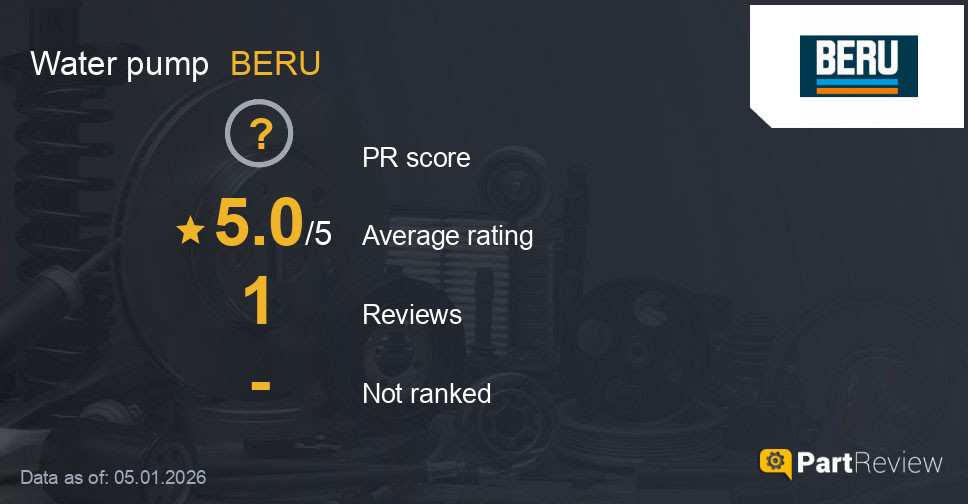 Reviews of BERU water pump
