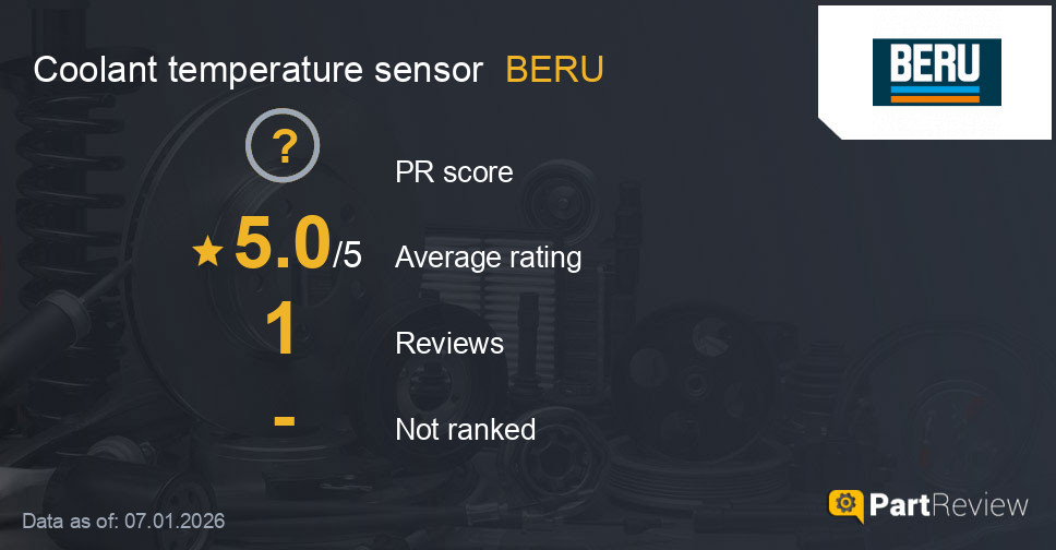 Reviews of BERU coolant temperature sensor