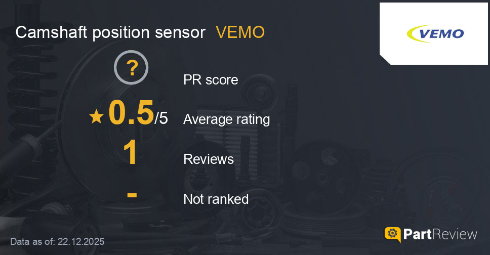 Reviews of VEMO camshaft position sensor