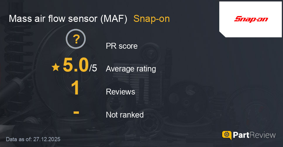 Reviews of Snap-on mass air flow sensor (MAF)