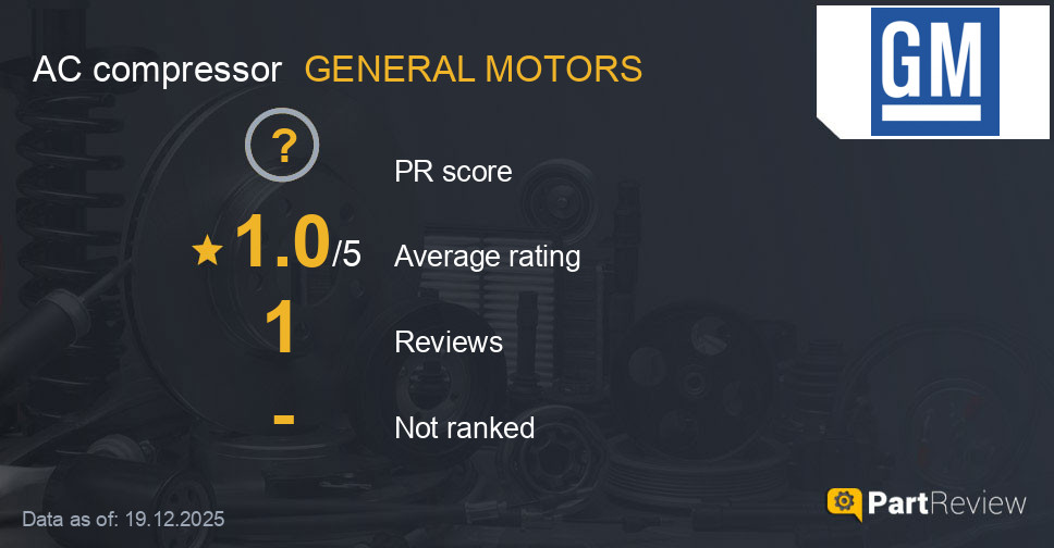 Reviews of GENERAL MOTORS AC compressor
