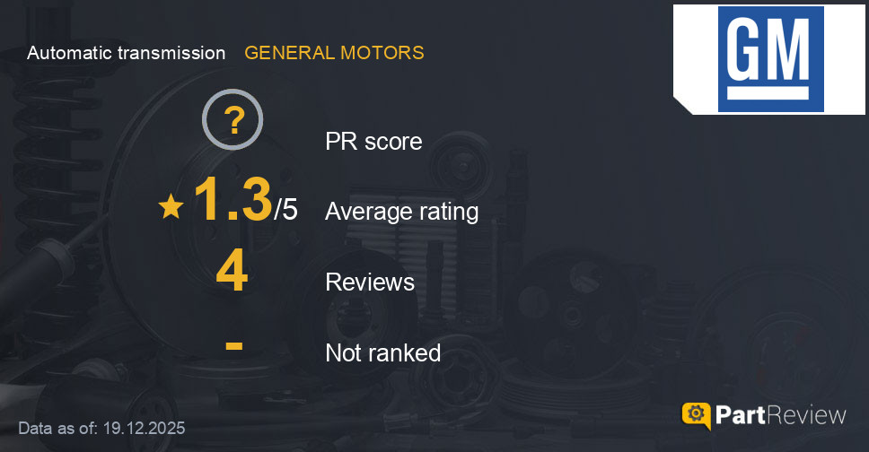 Reviews of GENERAL MOTORS automatic transmission