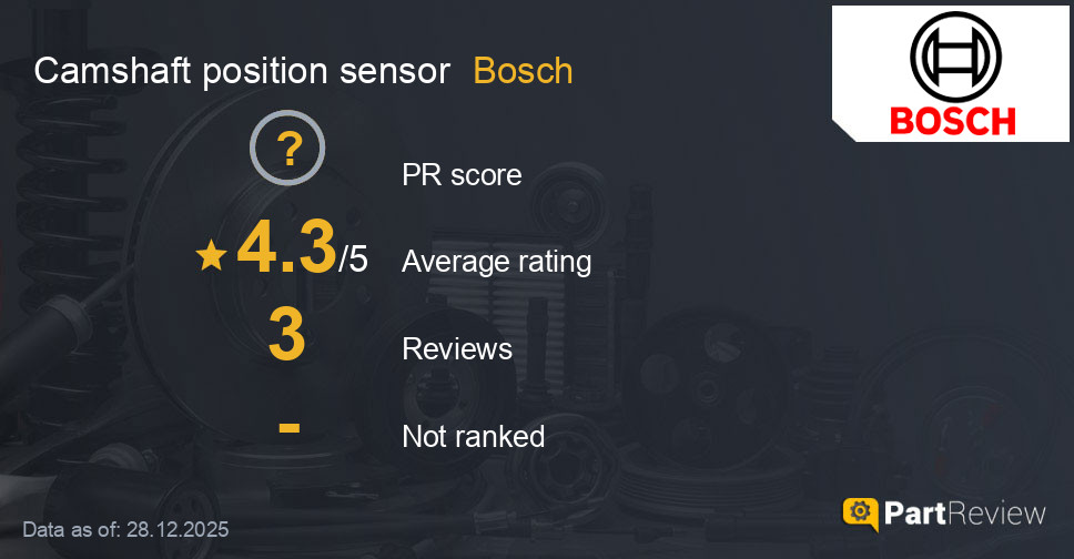 Reviews of Bosch camshaft position sensor