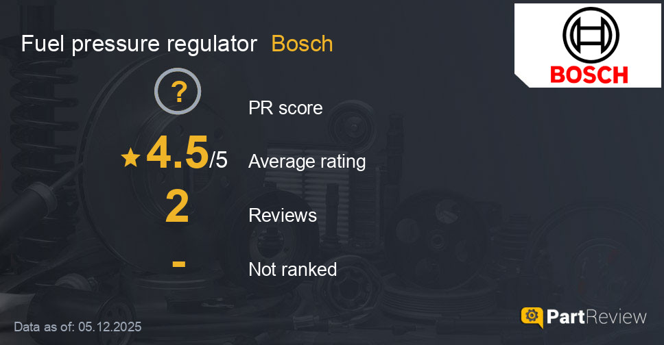 Reviews of Bosch fuel pressure regulator