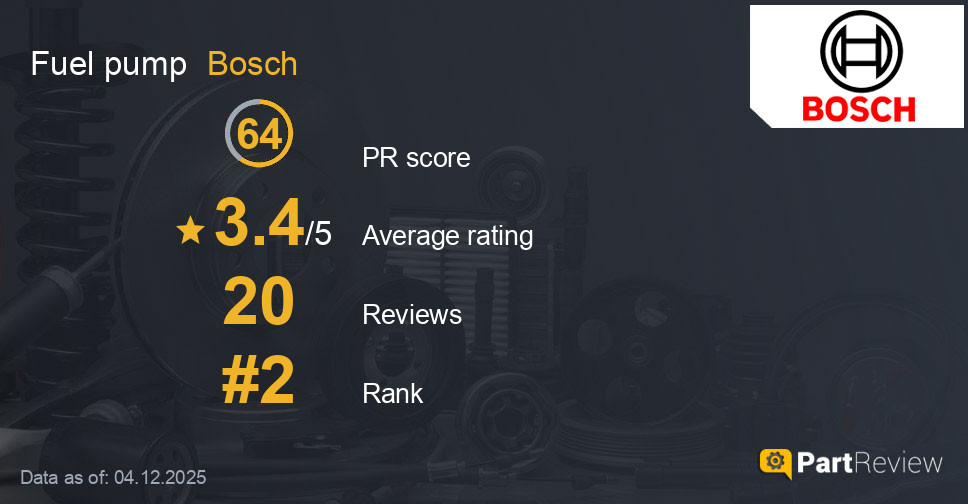 Reviews of Bosch fuel pump