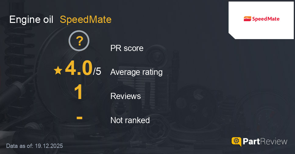 Reviews of SpeedMate engine oil