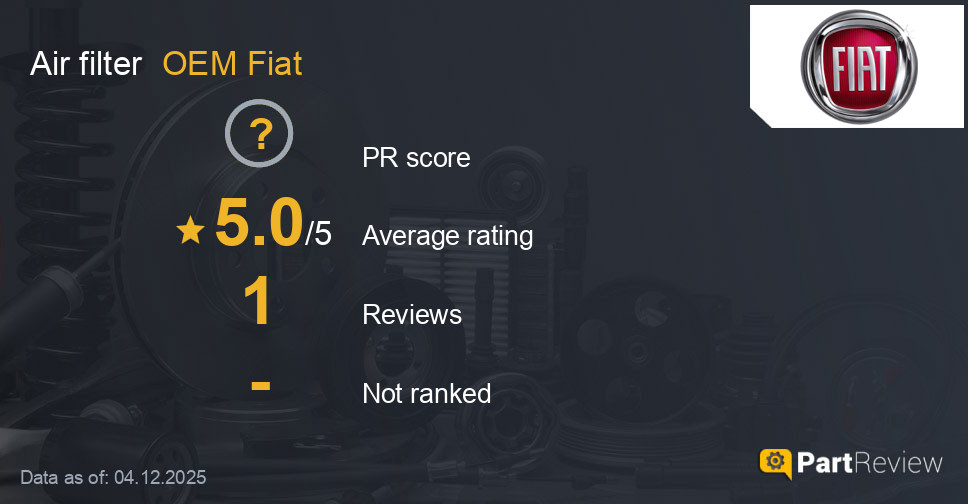 Reviews of OEM Fiat air filter