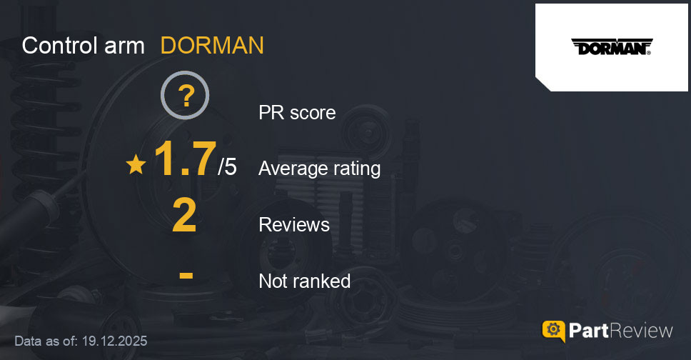 Reviews of DORMAN control arm