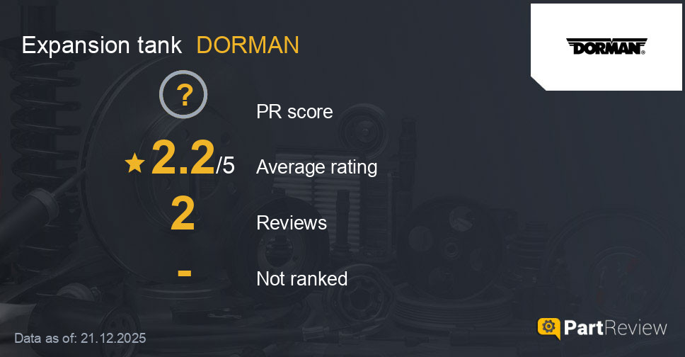 Reviews of DORMAN expansion tank