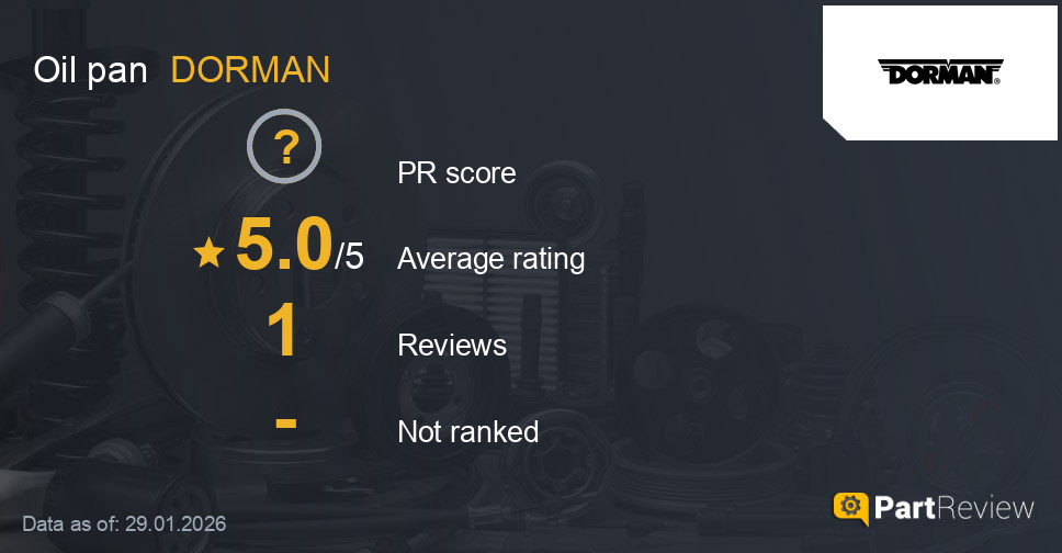 Reviews of DORMAN oil pan