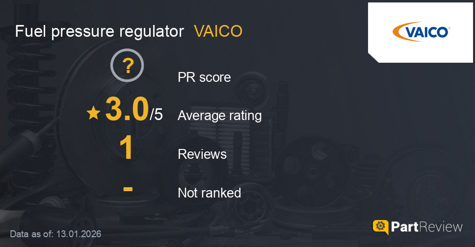Reviews of VAICO fuel pressure regulator