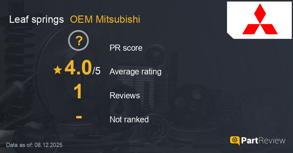Reviews of OEM Mitsubishi leaf springs