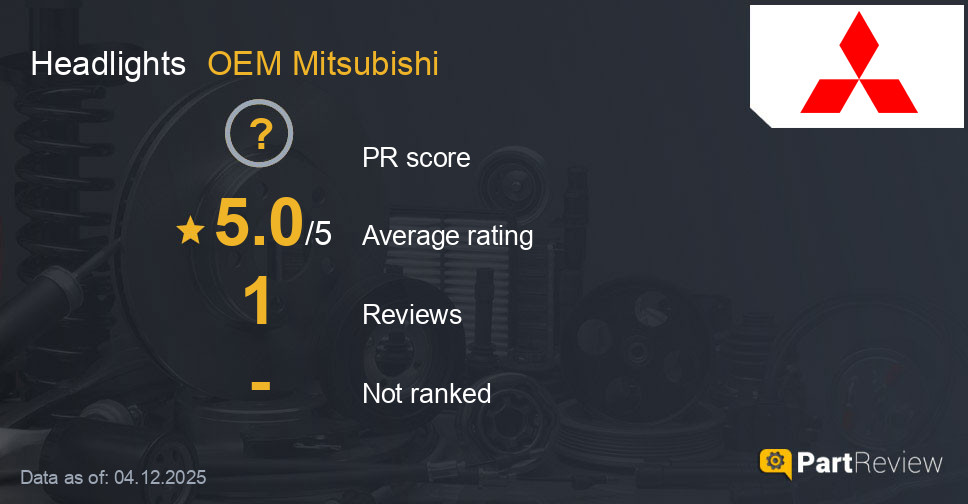Reviews of OEM Mitsubishi headlights