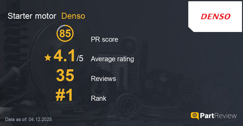 Reviews of Denso starter motor