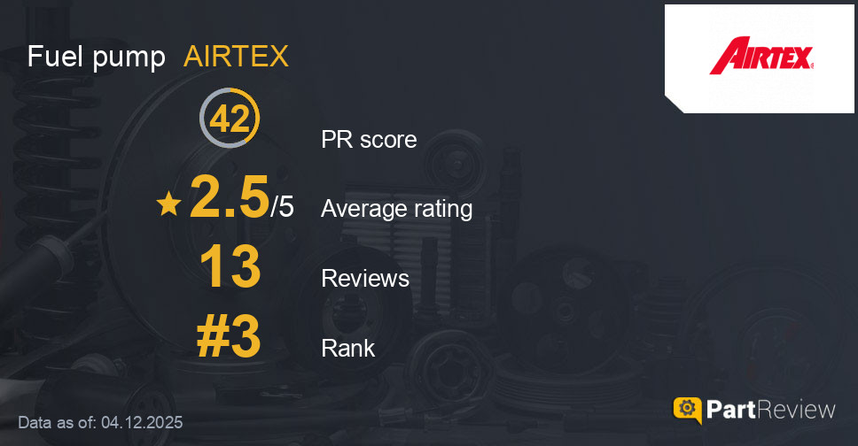 Reviews of AIRTEX fuel pump