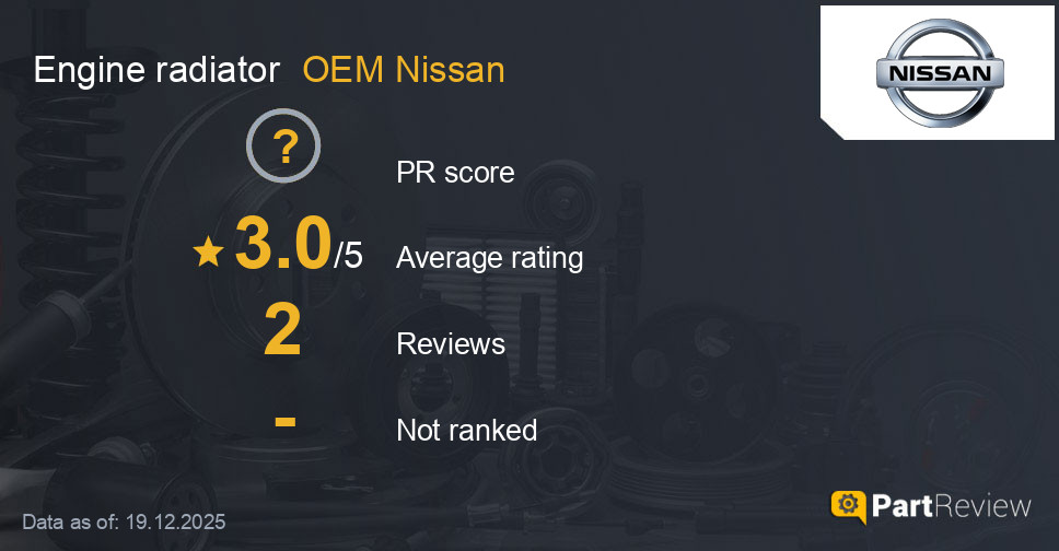 Reviews of OEM Nissan engine radiator