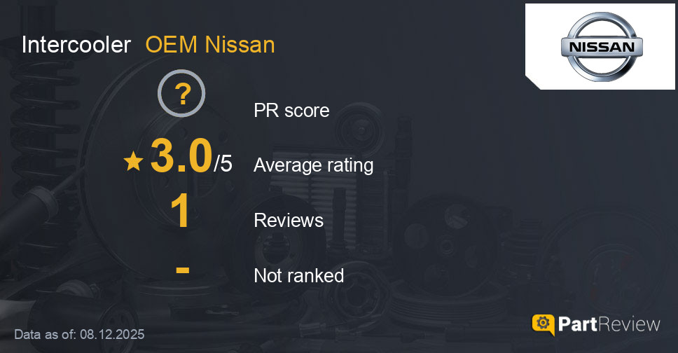 Reviews of OEM Nissan intercooler