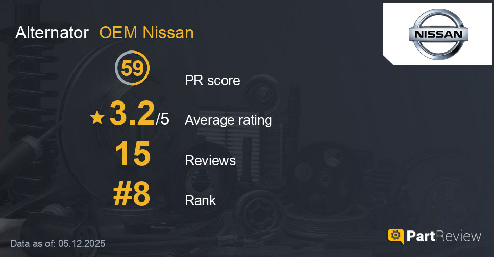 Reviews of OEM Nissan alternator