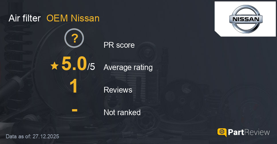 Reviews of OEM Nissan air filter