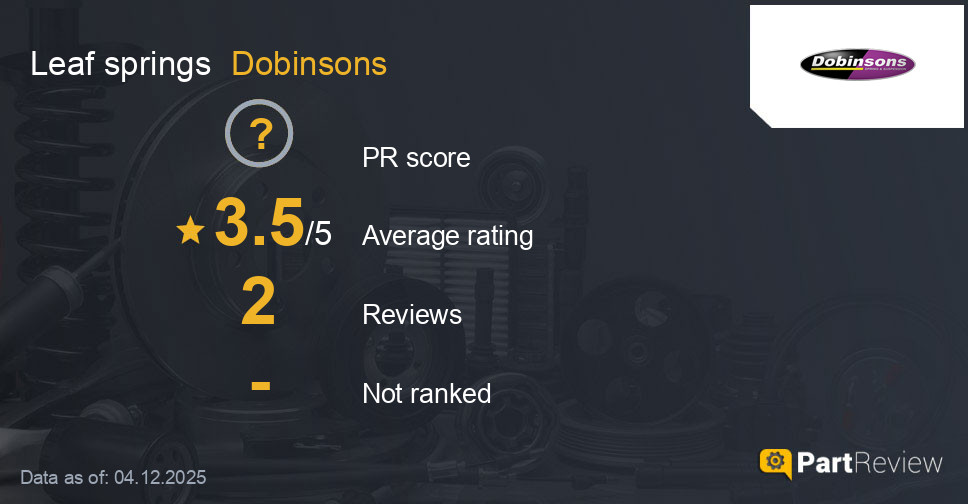 Reviews of Dobinsons leaf springs