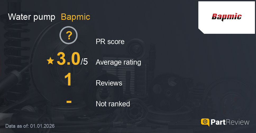 Reviews of Bapmic water pump
