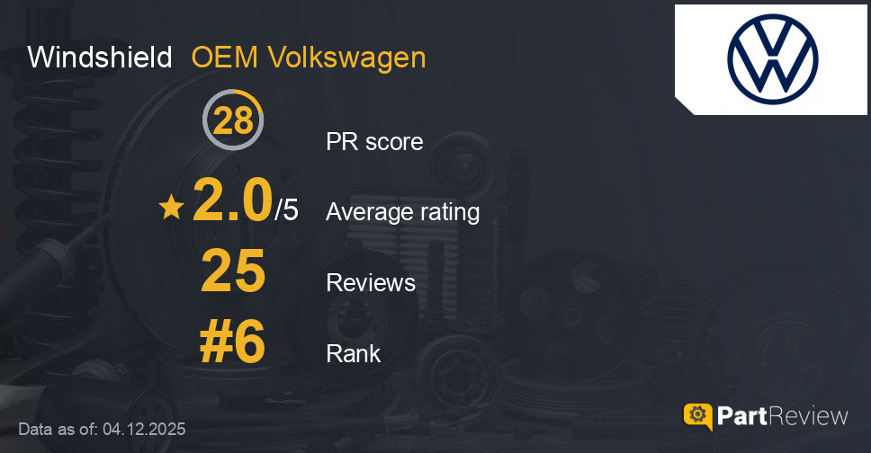Reviews of OEM Volkswagen windshield