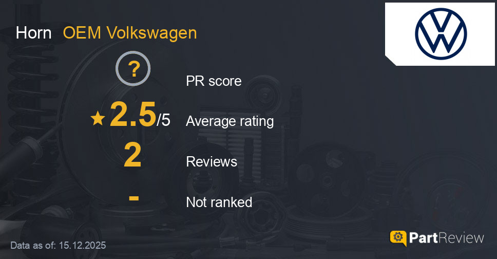 Reviews of OEM Volkswagen horn