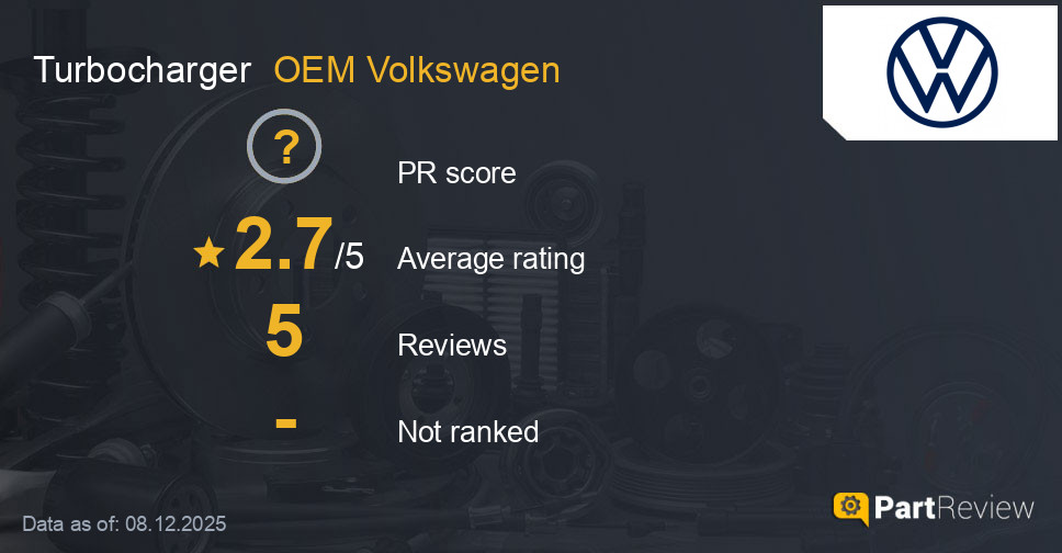 Reviews of OEM Volkswagen turbocharger